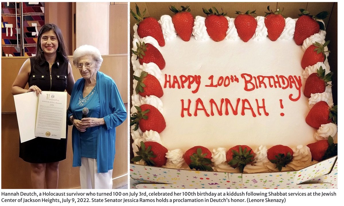 Congratulations to longtime KTA member, and delightful Kindertransport Survivor Hannah Deutch on her 100th birthday! bit.ly/3IAVzGE