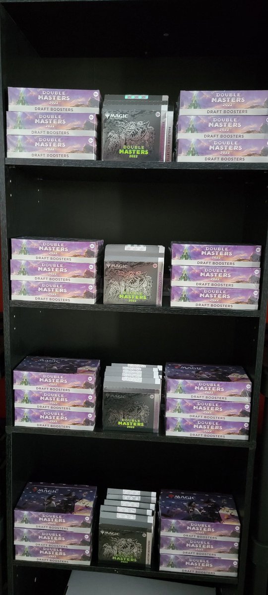 Fanboygamingcom's tweet photo. More Double Masters booster boxes are in stock! #mtg #doublemasters #draftbooster #collectorbooster #tcg #mtgaddicts #mtgdoublemasters #otayranchtowncenter #chulavista #sandiego https://t.co/1z0gPf3FrT