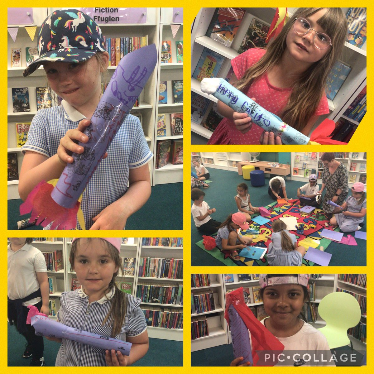 Sandfields_Pri's tweet photo. Dragons would like to thank Leah at Port Talbot library for their fun filled visit this week introducing them to the Summer Reading Challenge. The pupils enjoyed making rockets, participating in a science experiment and choosing books to read. #sfpdragons #sfpllc #nptlibraries https://t.co/XMydxoNkCL