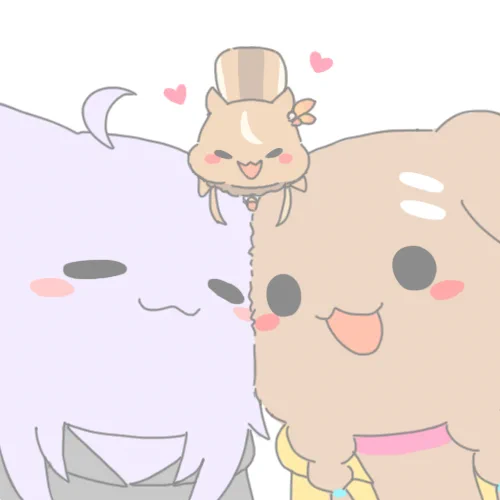 🐿️❤️❤️❤️🐶🐱
#できたてころね  
#絵かゆ
#GambaRisu 