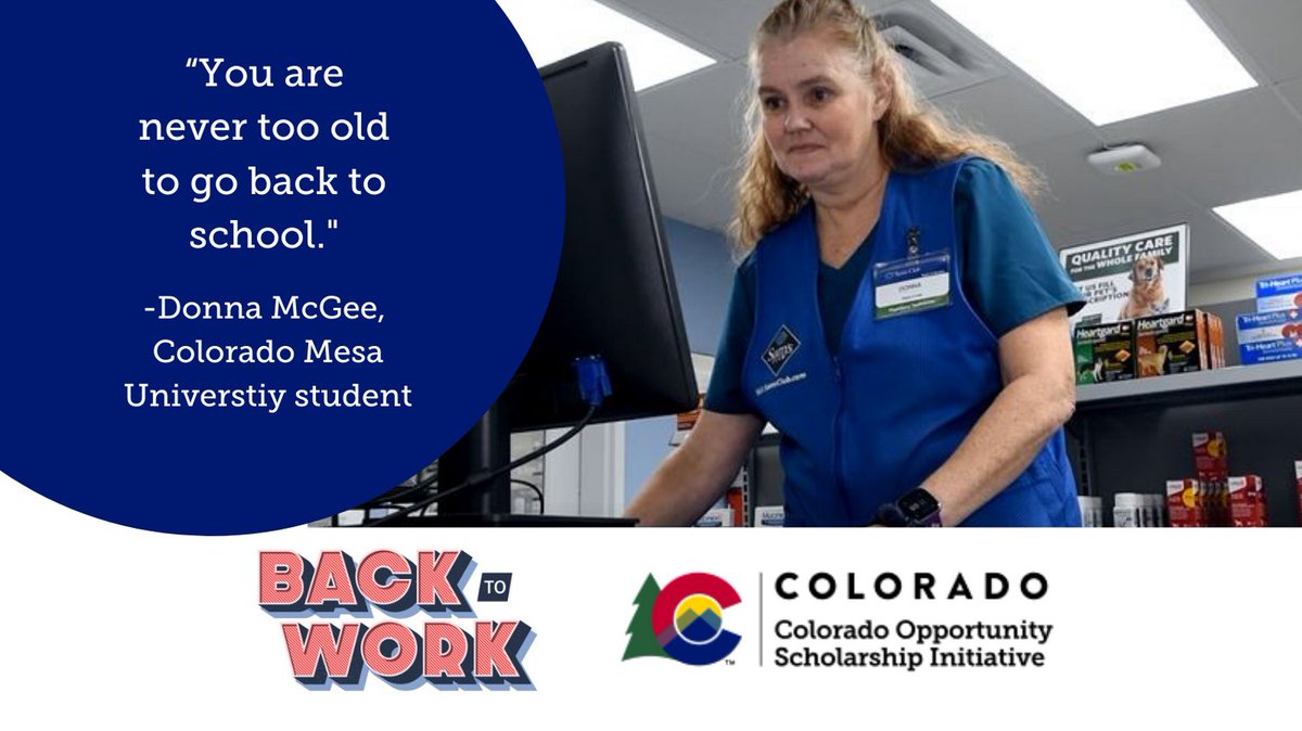 It’s never too late to make your career shift. Donna McGee made her move with help from the Back to Work program. Find out more about eh program at: cdhe.colorado.gov/back-to-work-p…
#BackToWorkCO #COSI #reskilling #upskilling #workforce #returntowork