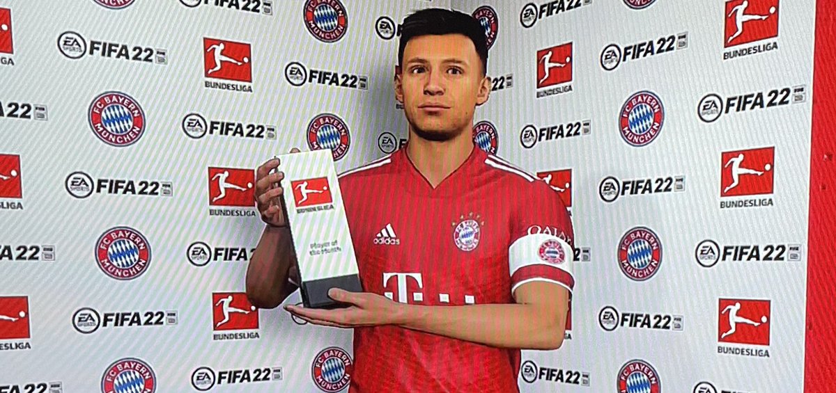 CKloppinho's tweet photo. @Bundesliga_DE Spieler des Monats März, wurde nun zum 6. Mal in der laufenden Saison, @ChrisGlden2 ! 🔴⚪️ Glückwunsch 🍾 #ComeBackStronger #Bundesliga #DreamBigHustleHarder #FCBayern #FIFA #hungriGER #unstoppable ❤️⚡️⚽️ https://t.co/8VclTE1WPt