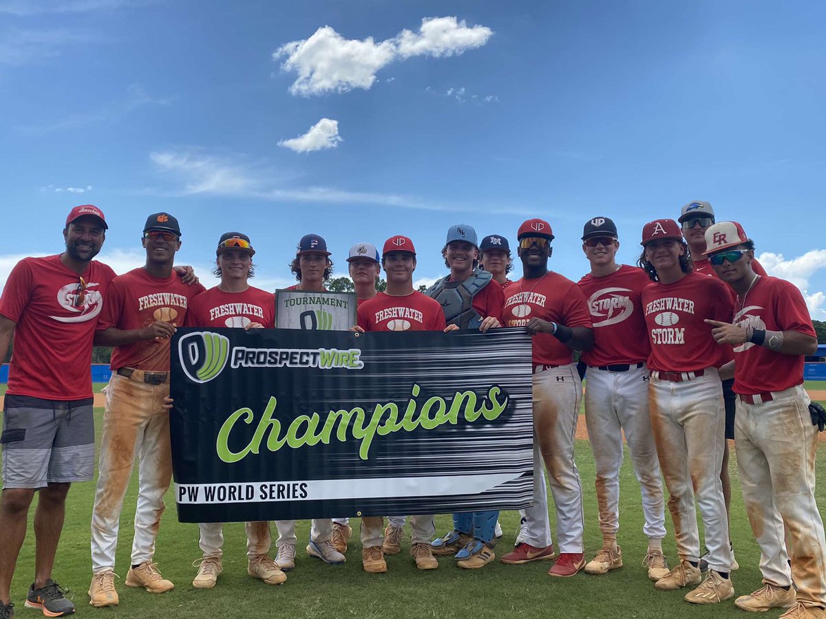 Congratulations to Freshwater Storm Red for winning the <a href="/ProspectWire/">Prospect Wire</a> World Series tournament today. It’s their 3rd championship of the summer. It’s a bunch of college bound kids who compete their asses off every time out. They’re so much fun to coach!