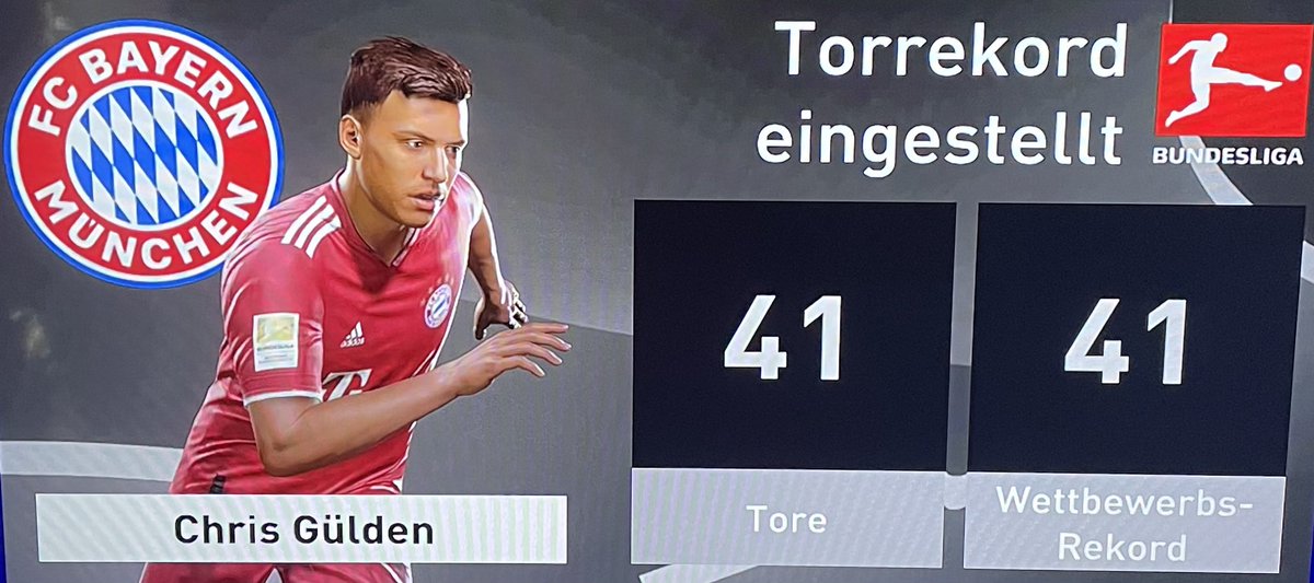 CKloppinho's tweet photo. Den @Bundesliga_DE Torrekord von @lewy_official hat nun @ChrisGlden2 bereits eingestellt. 🔥🦾 „Er wird diesen, mit Sicherheit für sich ergreifen und den Rekord wieder in Deutschen Händen tragen!“, meinte @OliverKahn 💭🥇🦾 #Rekord #MiaSanMia #FCBayern ❤️ https://t.co/JuDMMjSRMy