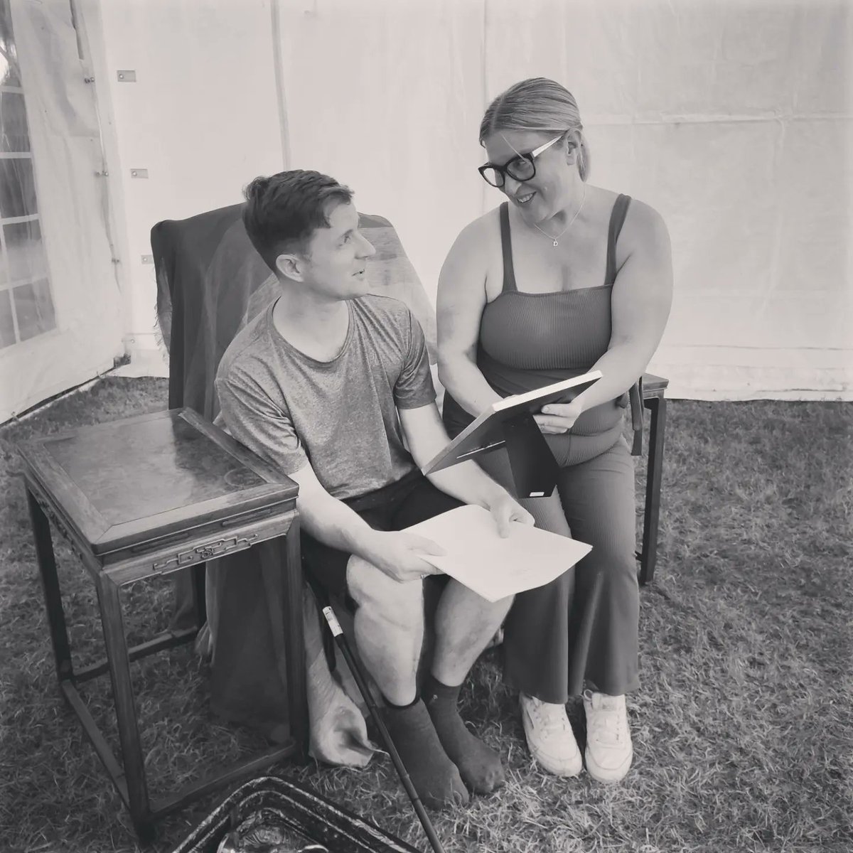 Odysseynation1's tweet photo. The cast have been busy rehearsing this week for My Favourite Dog. Described as heartwarming, touching, thought provoking and often humourous. The story portrays the challenges that dementia poses, whilst also highlighting the joys of living in the moment. #theatre #dementia 1/2 https://t.co/hgw8PXky45