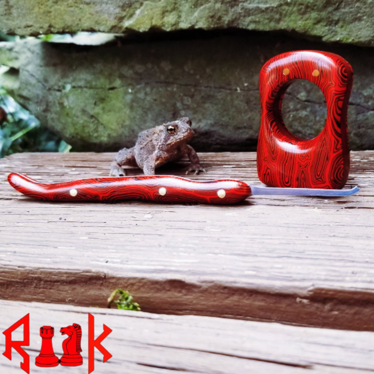 Matching Pick,&amp; knuckle Duster also a friend that stopped by.