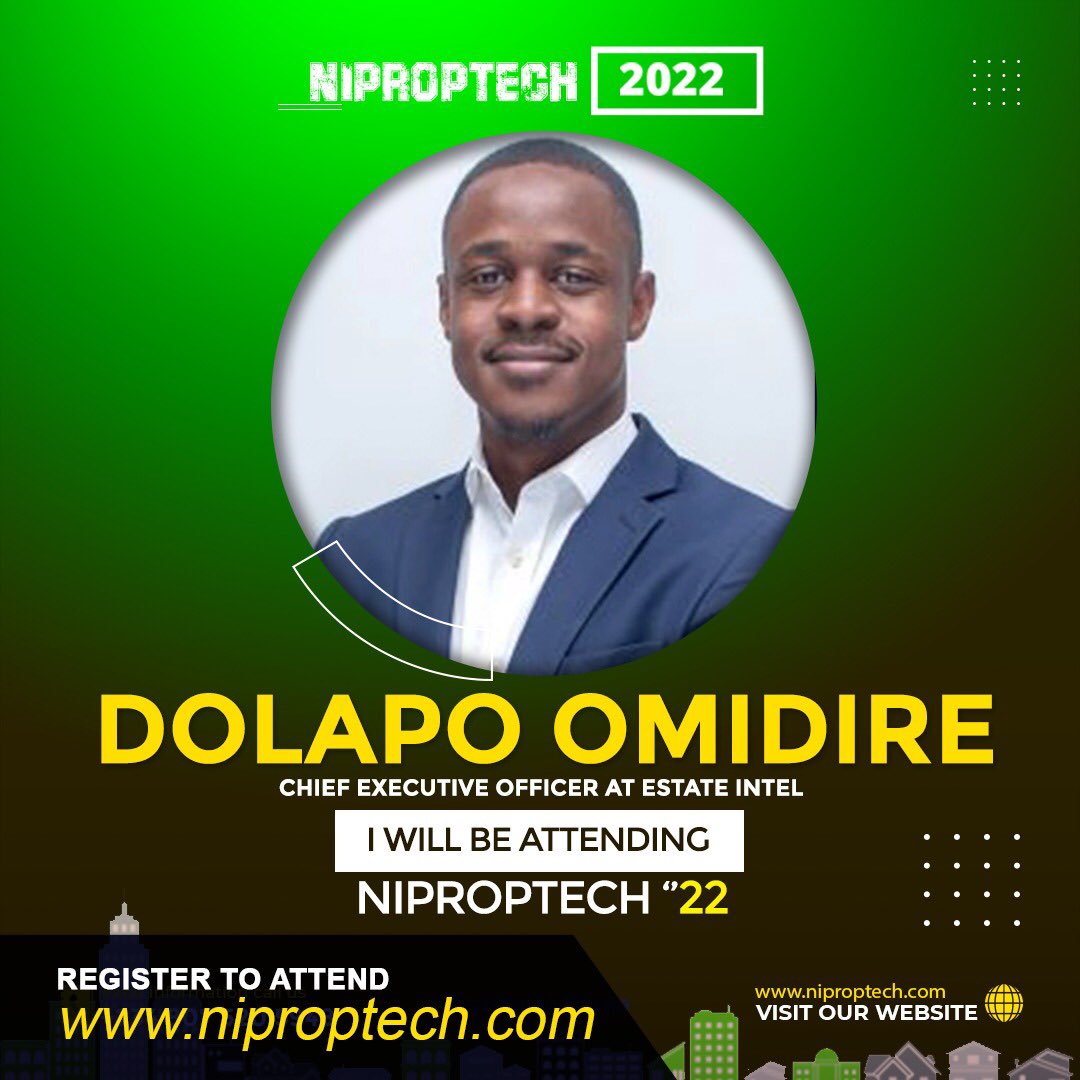 NIPROPTECH's tweet image. @DolapoOmidire will be speaking at #NIPROPTECH2022
Get your tickets to attend the biggest proptech event in Africa niproptech.com