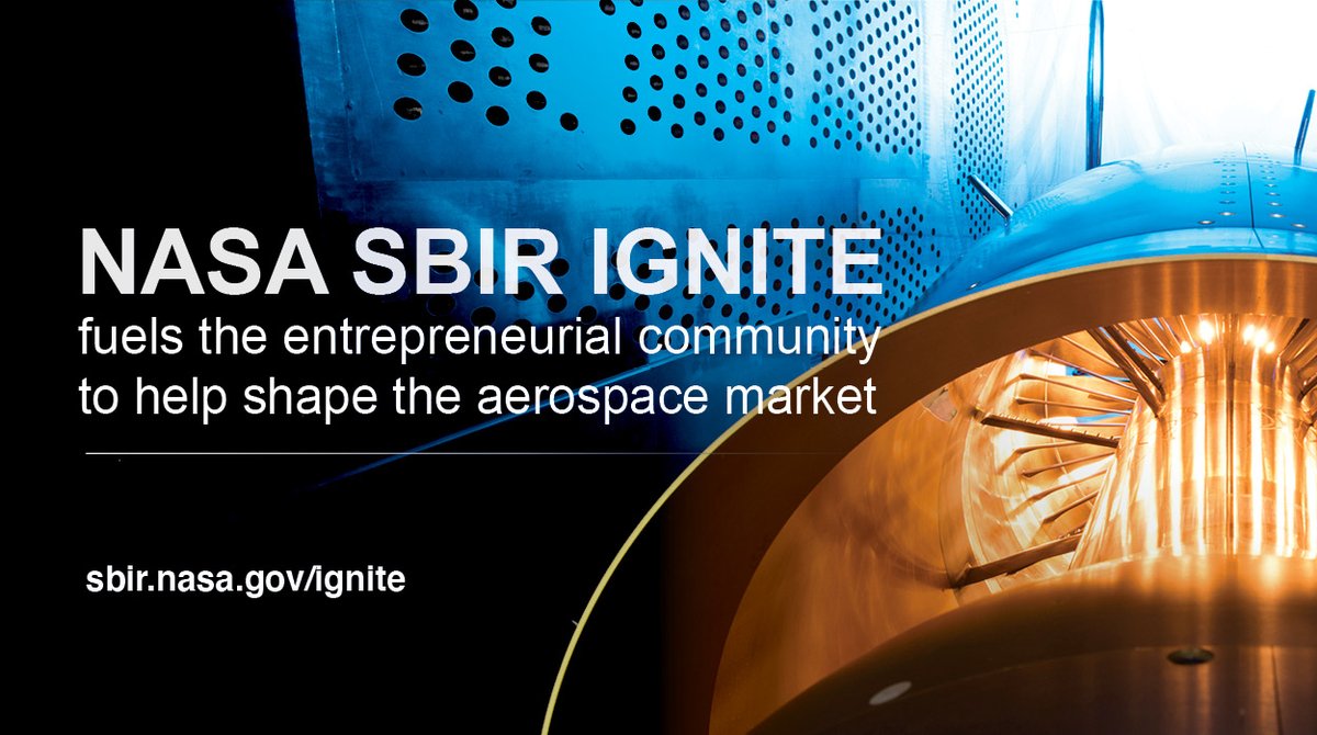 📢 ATTN #smallbiz: we are offering a new funding opportunity to help develop your early-stage, high-risk technologies for the commercial market. Our Small Business Innovation Research (SBIR) program's Ignite solicitation is open now through Sept. 1. 
More: sbir.nasa.gov/solicit-detail…