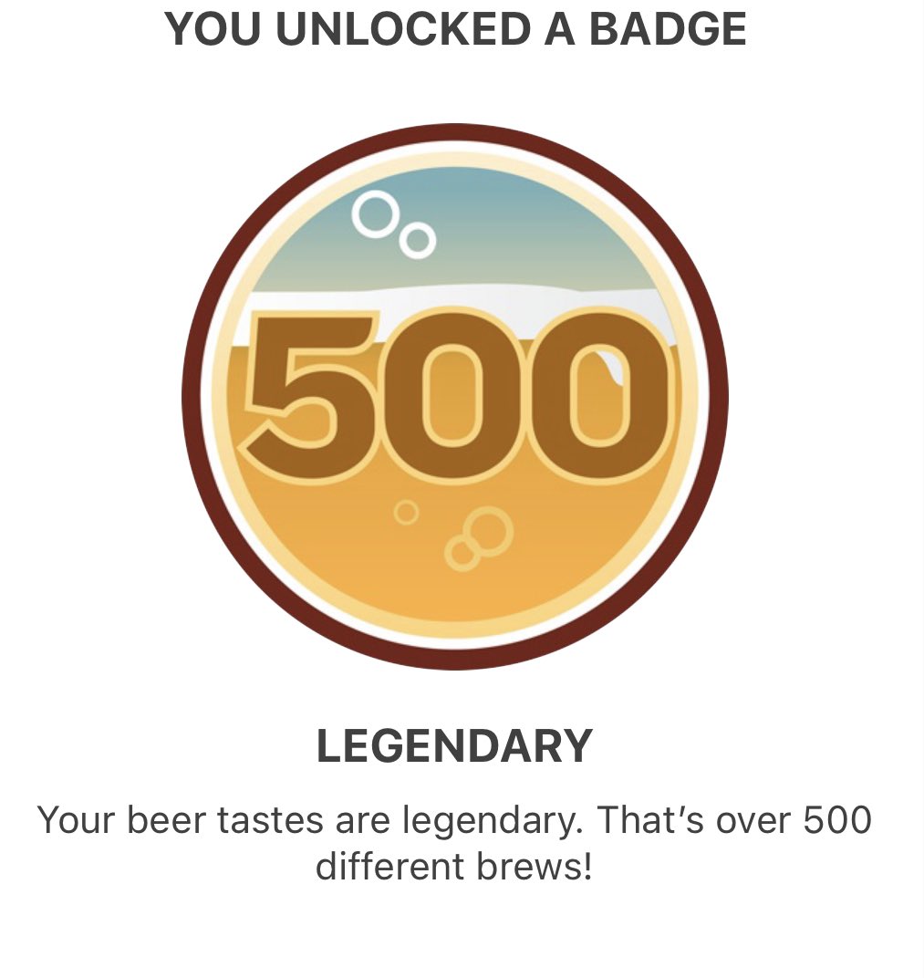 Milneshine's tweet photo. 500 up!
@untappd https://t.co/n0r5bASx9v