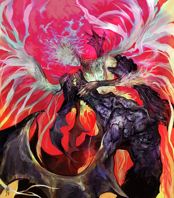 saproartist's tweet image. #PortfolioDay I like to draw fantasy character illustrations a lot.
