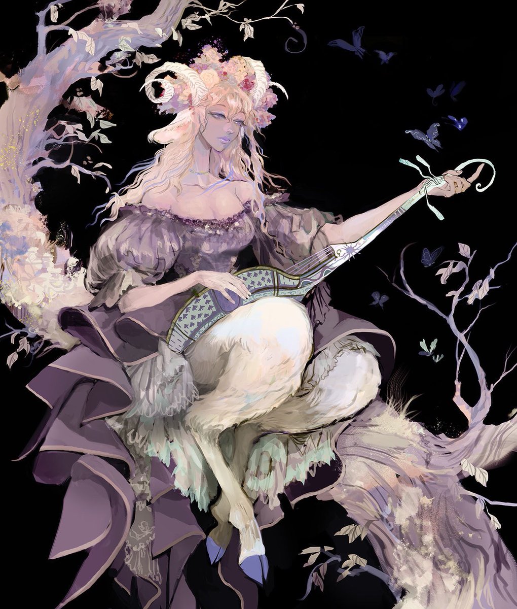 saproartist's tweet image. #PortfolioDay I like to draw fantasy character illustrations a lot.