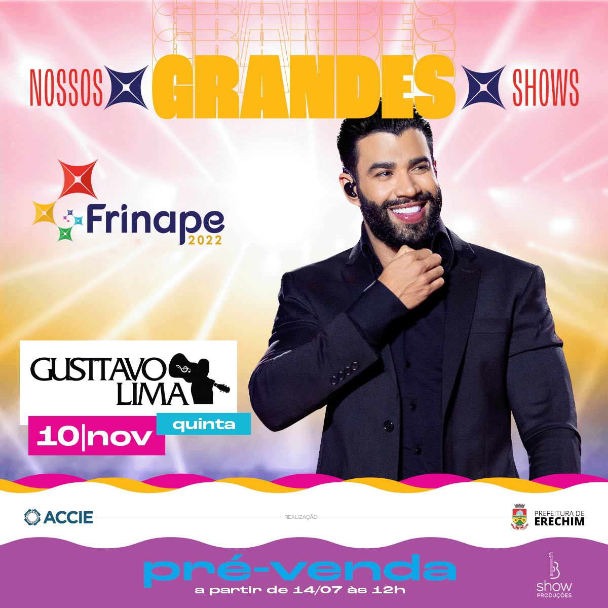 frinape's tweet photo. O embaixador chegou para mais um graaaande show! 😱😱 Gusttavo Lima irá se apresentar no dia 10/11, abrindo a maior feira da região do Alto Uruguai.🎤 https://t.co/RlyhrRQu0V