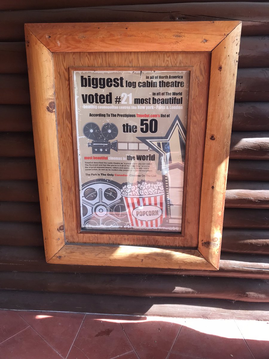 pegger60's tweet photo. Glad to have our log theatre open again! π @RidingNP #Wasagaming https://t.co/bm82SxFlF6