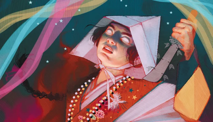 Hi #PortfolioDay, Eunae here! I'm a Chicago-based freelance illustrator with a soft spot for queer women in dark fantasy 😚 I'm available for work starting September, and I'd love to do more cover work!

💌 yimgeunae@gmail.com
🎨 https://t.co/UbtW6tuw4y
💞 https://t.co/BHVWKdIruj 