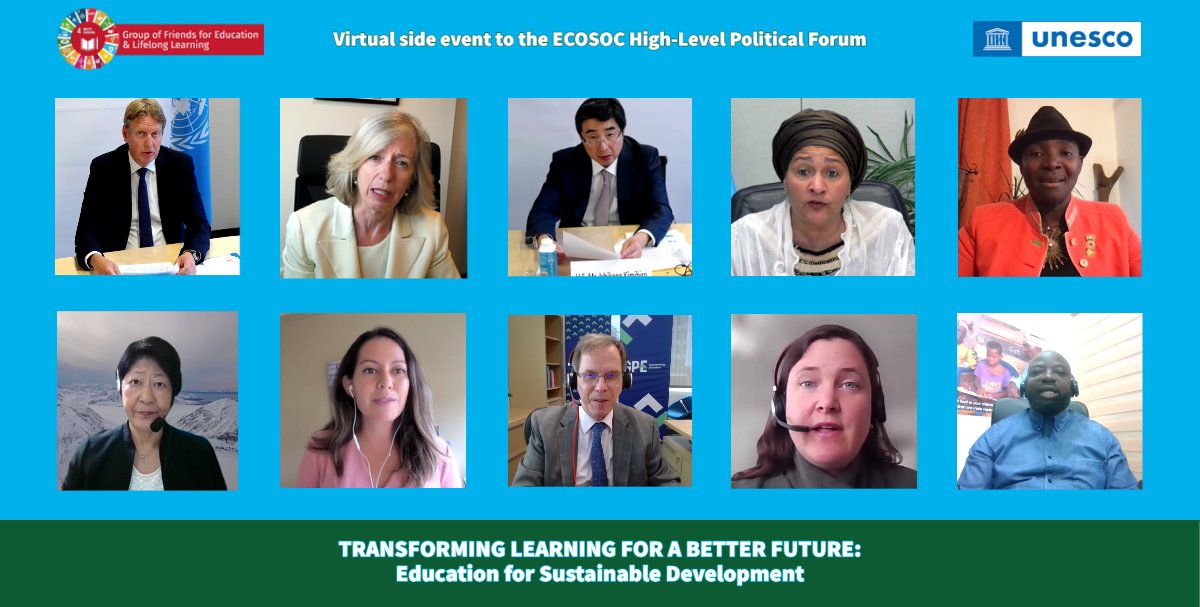 🙌🏽At a <a href="/UN_GF4Education/">UN Friends for Education & Lifelong Learning 📕</a>'s event, an agreement emerged : The way we learn must be transformed to develop educational models that support personal and collective agency👩🏽‍🏫📕 - #ESD is the answer 🍃

The <a href="/UN_GF4Education/">UN Friends for Education & Lifelong Learning 📕</a> thanks all the speakers who actively engaged in the event🙏🏽