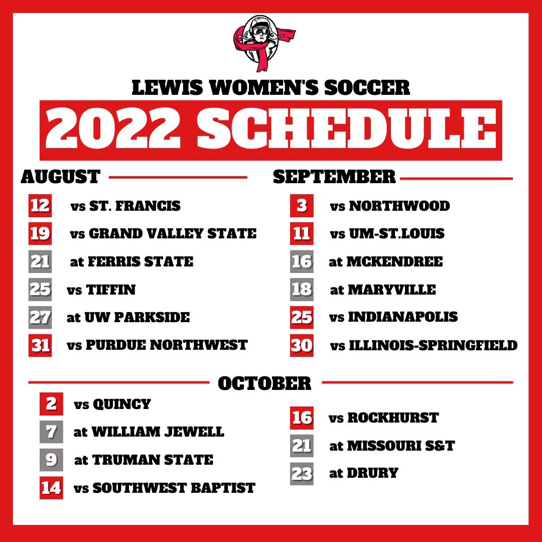 Here’s your 2022 fall schedule! 

Come out and support your flyers this fall✈️⚽️