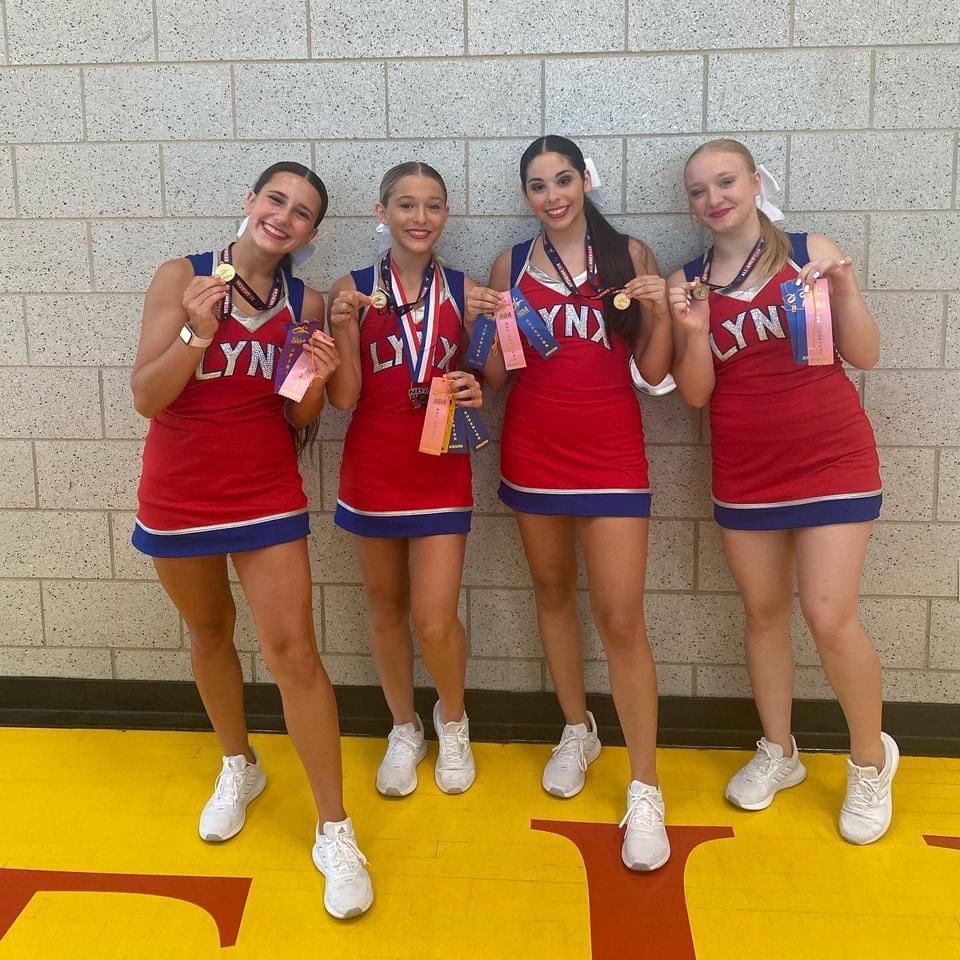 We have 4 All-Americans! Sophomore Sonia Fitch, Junior <a href="/StottSylvia/">Sylvia Stott</a>, Senior <a href="/hannahdillehay/">Hannah</a>, and Sophomore <a href="/TaylorEbertows1/">Taylor Ebertowski</a>