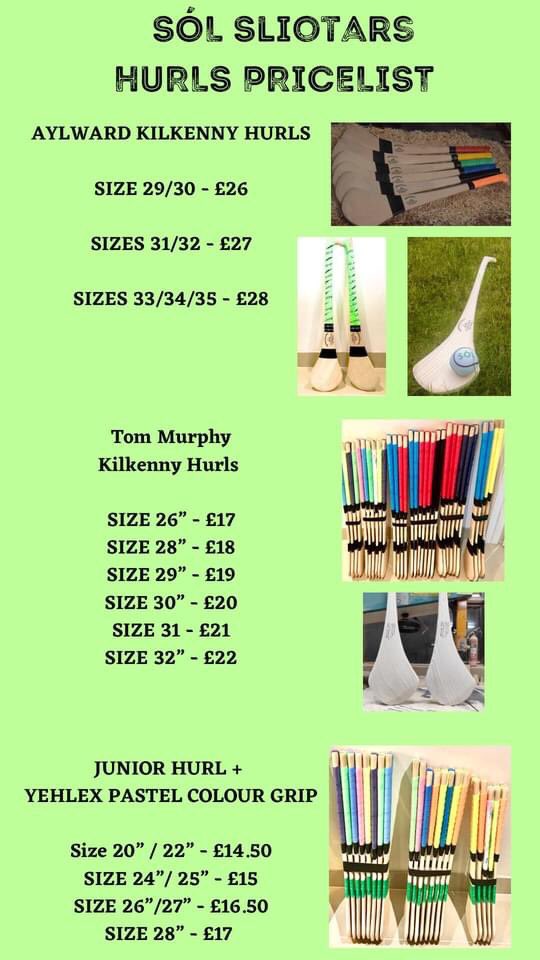 Solsliotars's tweet photo. Trealamh Iomána, Camógaíochta agus CLG.
Suite i nGleann Gormlaithe
Hurling, Camogie & GAA Equipment
Based in Glengormley
#Hurling #Camogie #Sliotars #Hurls #Hurleys #GAA #Gaeilge https://t.co/SuFHUZM6sV