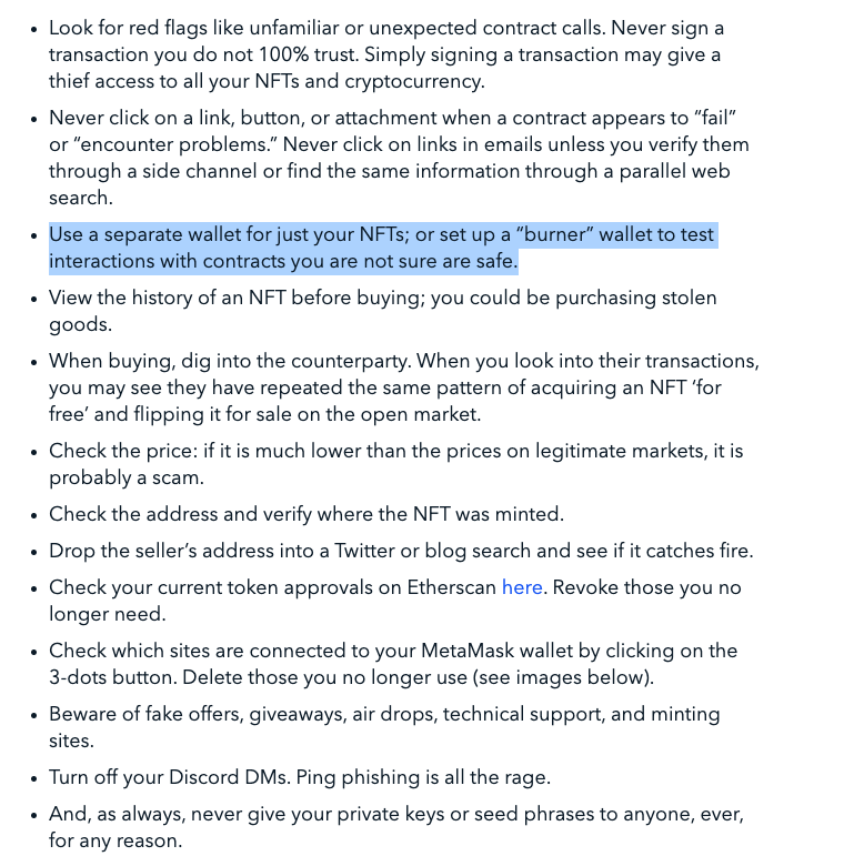 How can you avoid your #crypto wallet being drained?

Check out a recent article from <a href="/trmlabs/">TRM Labs</a> for suggestions on how to best protect your wallet from drain attacks. 

trmlabs.com/post/anatomy-o…