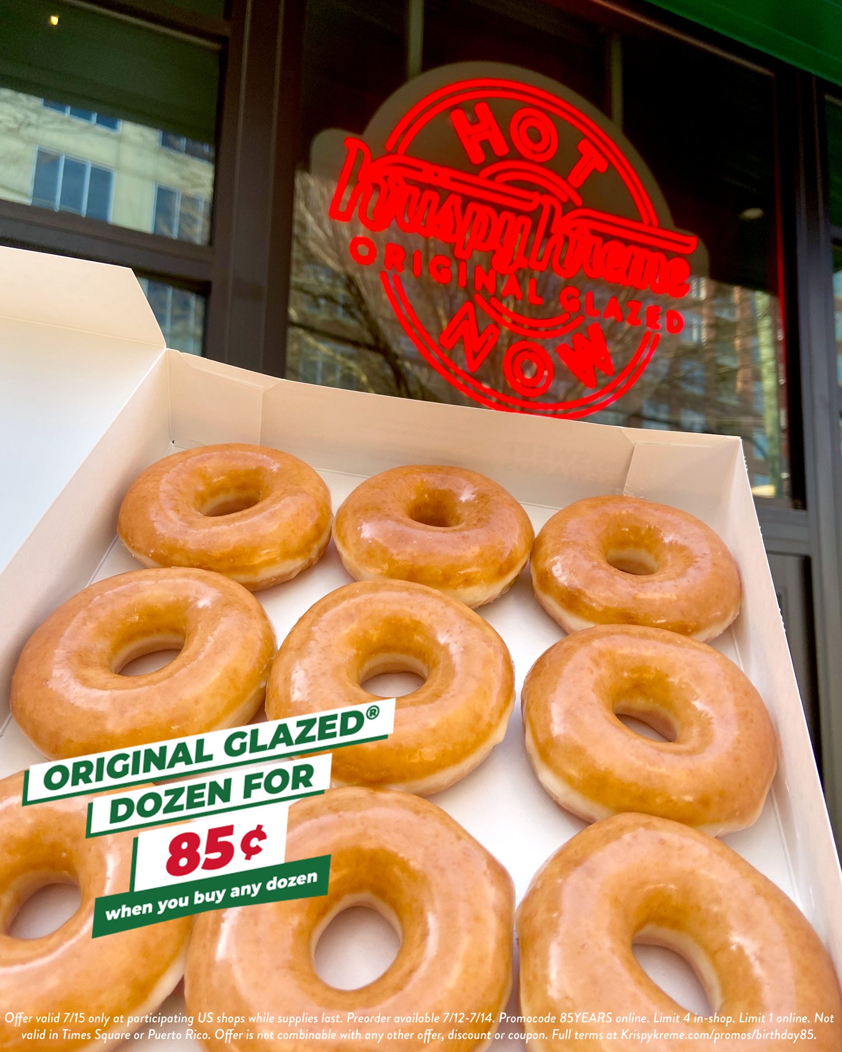 Krispy Kreme on Twitter "It's our 85th birthday & we want to celebrate