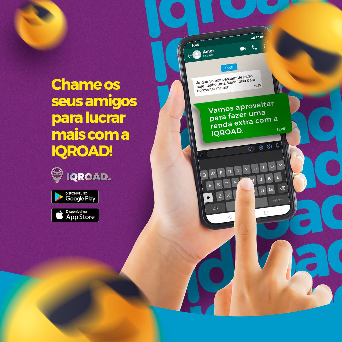 iqcoingames's tweet photo. Chama todo mundo! 🤩 Quanto mais gente baixar, mais grana no passeio! Aproveite a viagem para lucrar com a IQROAD, o aplicativo que te remunera por quilômetro percorrido. Baixe já no seu Android ou IOS. 📱
.
.
.
.
#iqgames #iqroad #passeio #amigos #viagem #viagens #motorista https://t.co/QFzvgvu7md