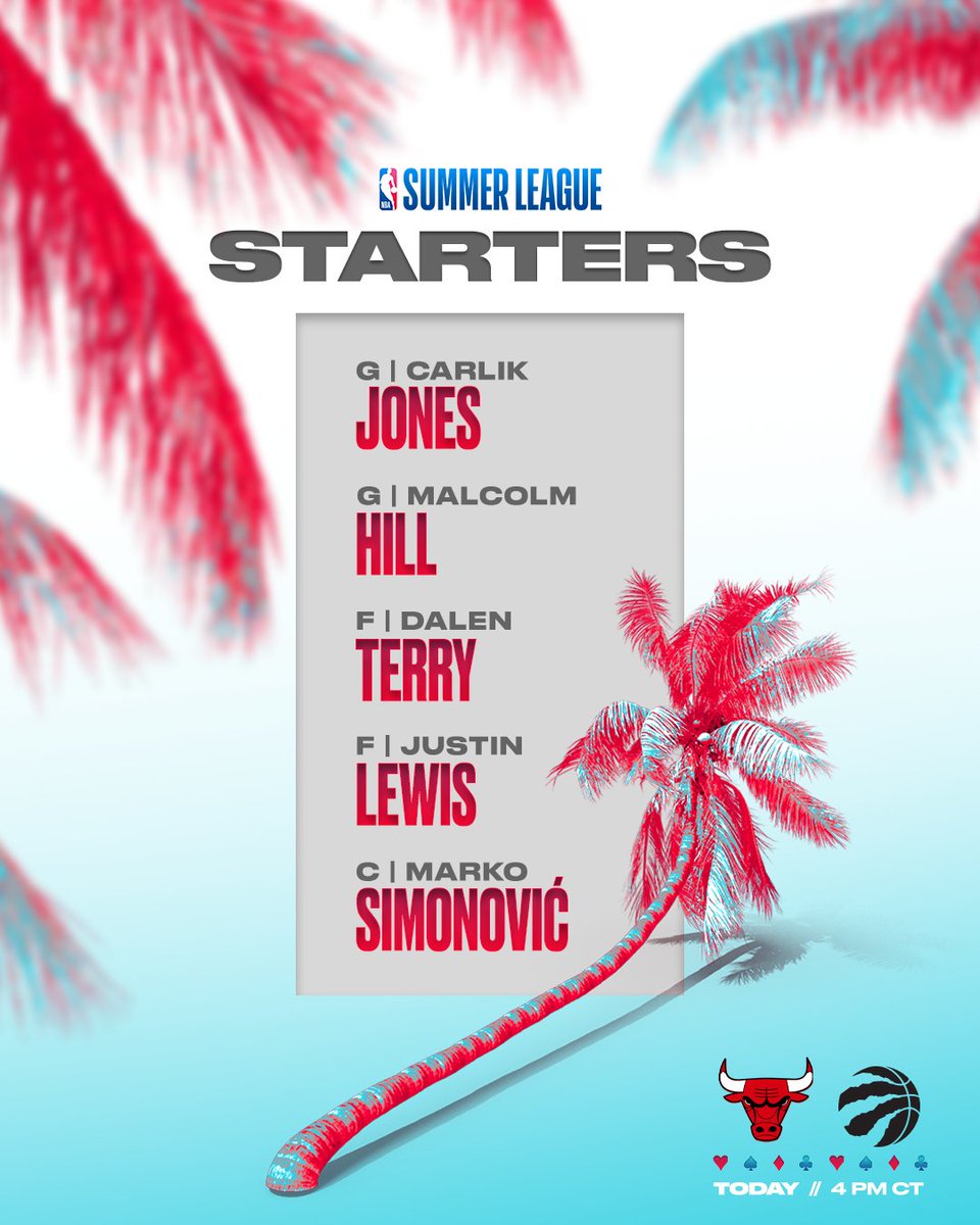 Summer League starters today vs. Toronto! Chicago Bulls chicagobulls