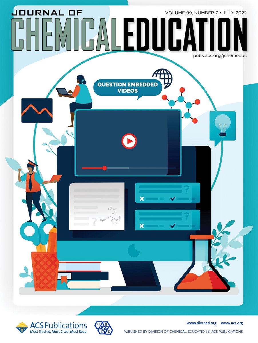 My students' (#DaniTorres and <a href="/Surya_Pulukuri/">Surya Pulukuri</a>)  QEV paper (Embedded Questions and Targeted Feedback Transform Passive Educational Videos into Effective Active Learning Tools pubs.acs.org/doi/10.1021/ac…) is on a J. Chem. Educ. cover! Great work! #ChemEd #MyACSCover <a href="/ACS4Authors/">ACS for Authors</a>