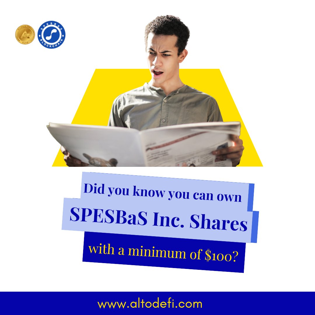Get your share now 
*Coming Soon List:*

*DBAS Private Sales (x1,000%)*
*DBAS Pre-Sales (x500%)*
*DBAS ICO (x100%)*
*DBAS Public Sales*

*Stay tuned to:* t.me/spesbas_news
 
*To catch up with opportunities of lifetime.*
#TeamALTO #ALLIANCETOKEN #SPESBaS