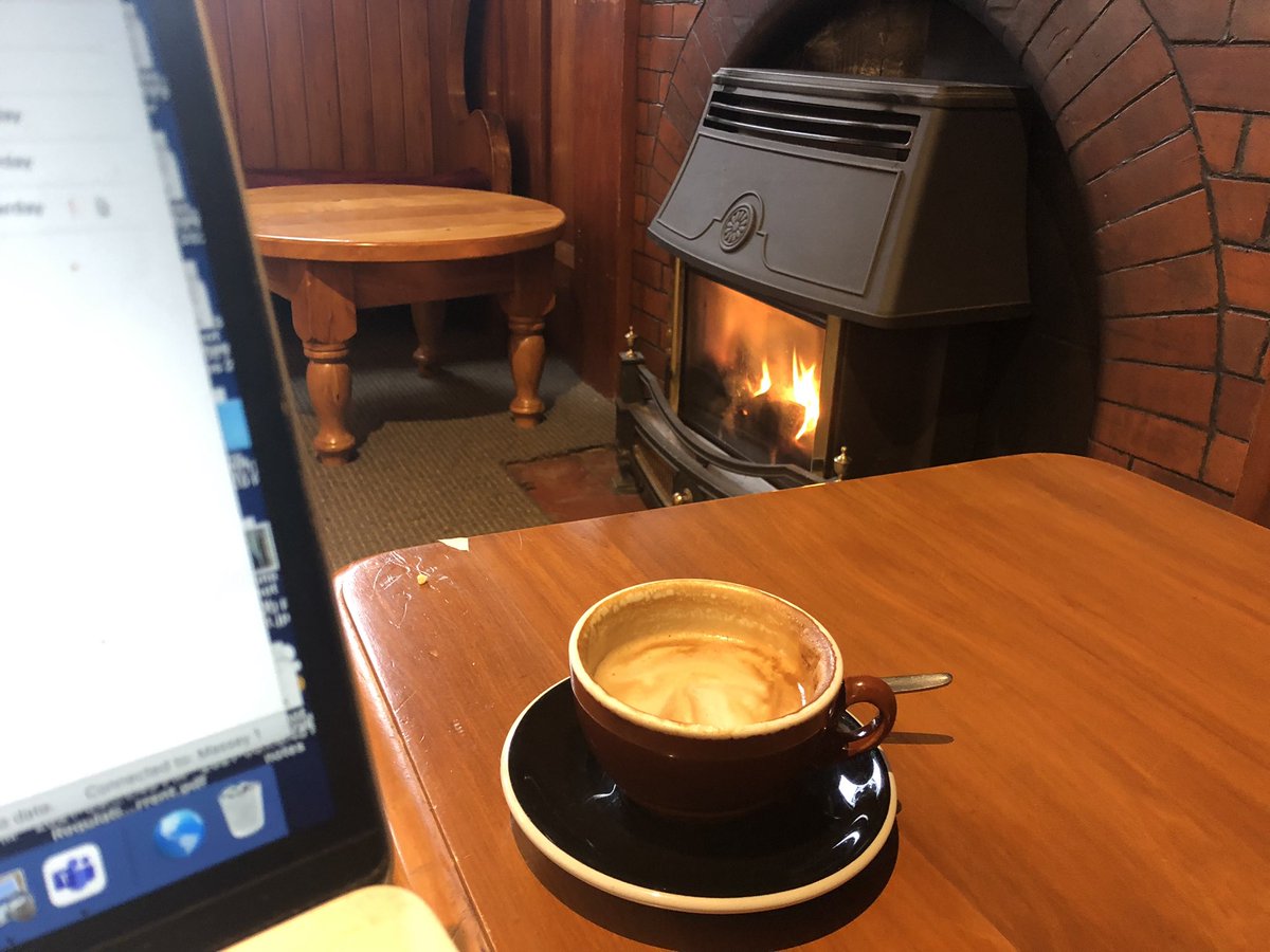 Wintertime approvals by a fire with coffee sure make the morning a bit better ☕️🔥