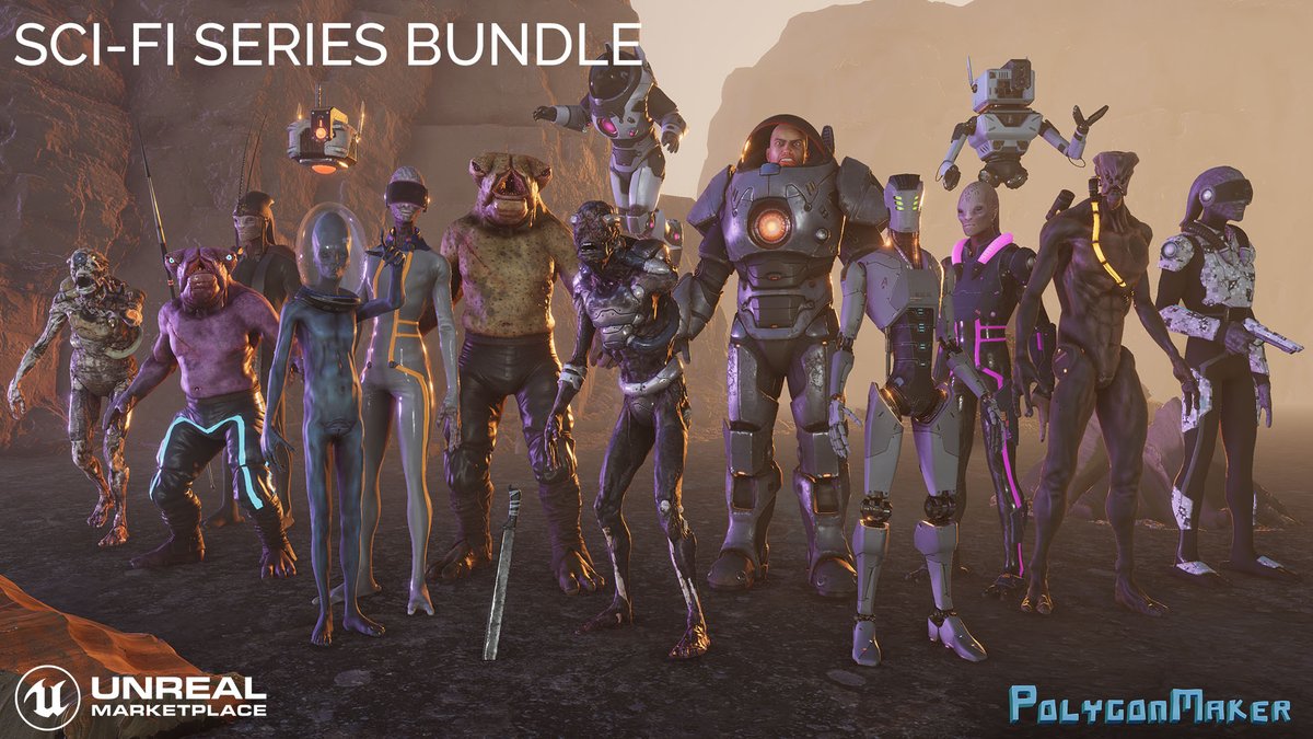 polygonmaker's tweet photo. July Sale: 50%off Sci-Fi Series Bundle @UnrealEngine Marketplace https://t.co/uGcpt1XJh6
#lowpoly #unreal #gamedev #gamedevelopment #gameart #polygonmaker #UnrealEngine https://t.co/0rOgGQ44IX
