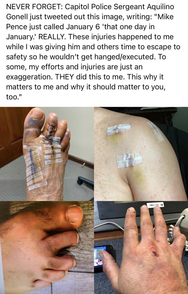 tonirtx's tweet photo. For his grievous injuries on #Jan6th, #CapitolPolice Officer A. #Gonell is no longer physically fit for the job he did so honorably 💔
I appreciated the recognition & gratitude today in the #January6thCommitteeHearings 💝
#RememberJan6th
#TraitorsSupportTraitorTrump
#NeverAgain https://t.co/3NmXNgYOYZ
