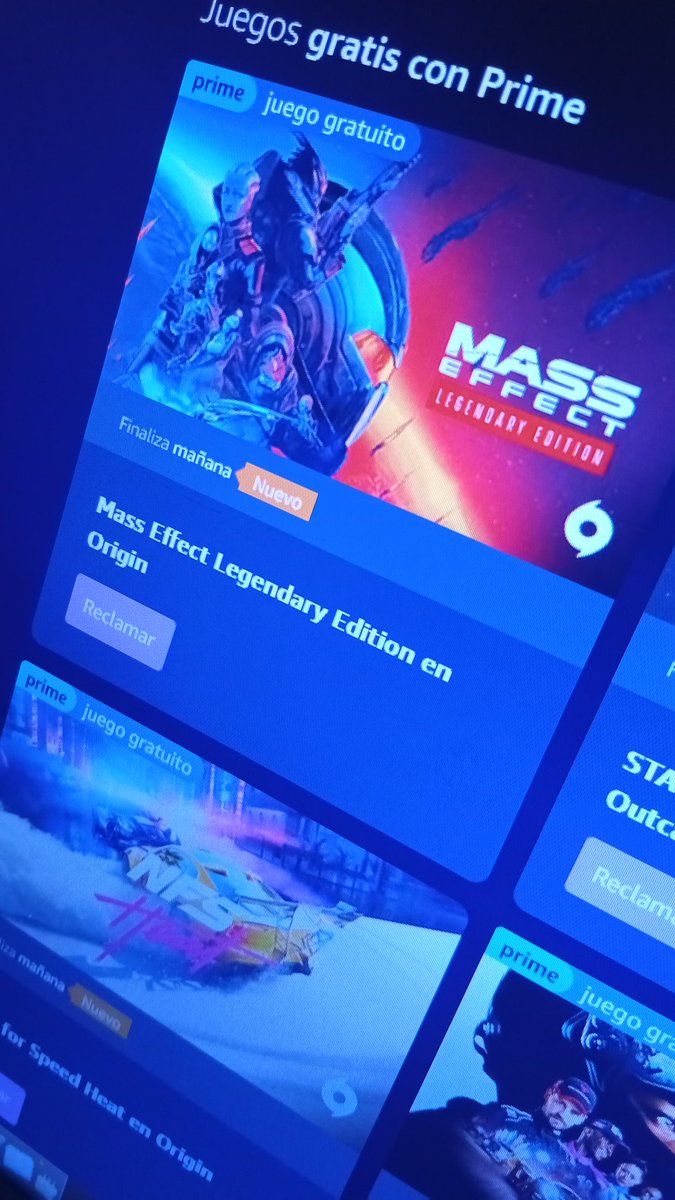RaalRadoMoon's tweet photo. Recuerden agarrar Mass Effect Legendary si tienen Prime, banda. https://t.co/ov2wtIhUOS