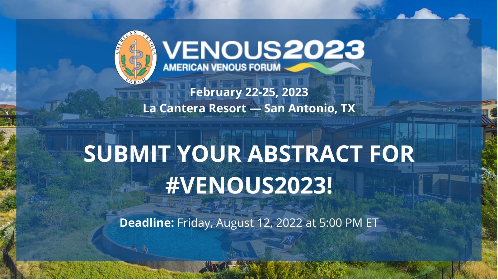 American Venous Forum AVF on Twitter "The abstract deadline for 