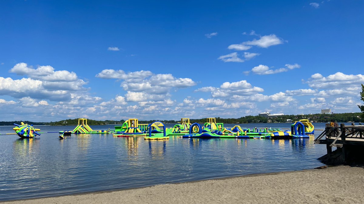 Out with the old, in with the blue. 💙 #WhatSummersAreMadeOf  #InMyElement #Waterlust #WorkHardPlayHarder #SplishSplash #AdventureParks #FunFitness #BeachLife  #Sudbury 🔆🫶🏼🌊💜💦☀️🏖