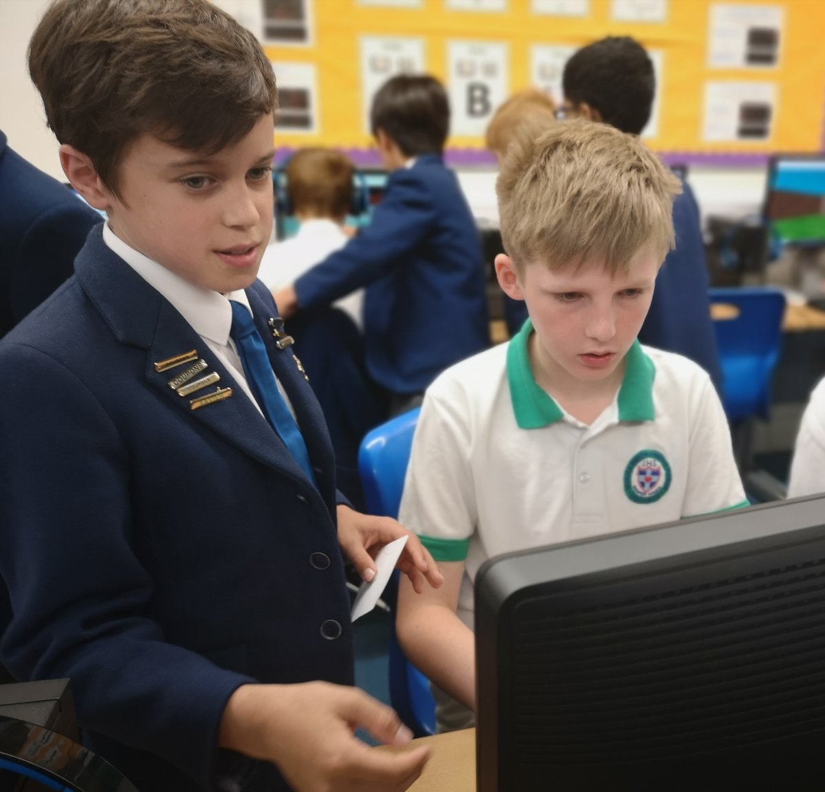 DonheadPrep's tweet photo. Thank you to the staff and boys who came to play and review Prep (Year 5's) 3D games for their Game Creator unit in Computing! @2simplesoftware @purplemash #creativity #curiosity #prepschool #prepschoollife #primarycomputing #computing #SW19 #sw19mums #Wimbledon https://t.co/6btNoggt6q