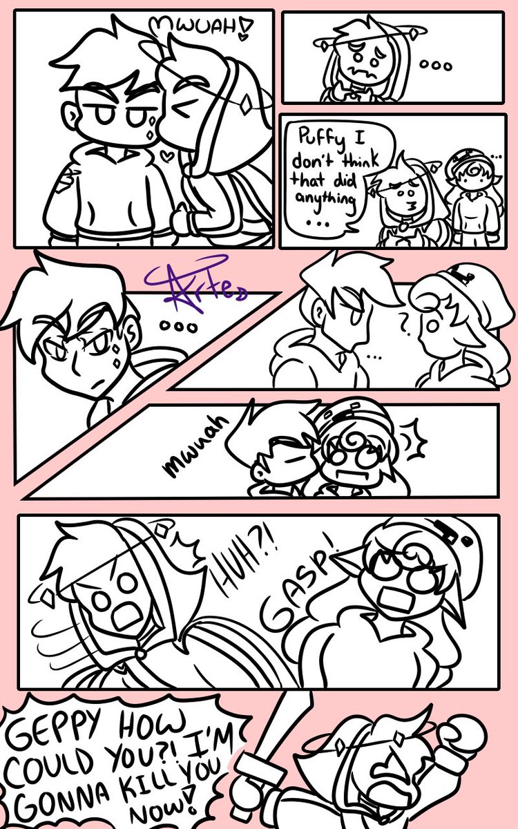 Save with a Kiss!~ 💕 (Unfinished)

#badboyhalofanart #skeppyfanart #captainpuffyfanart