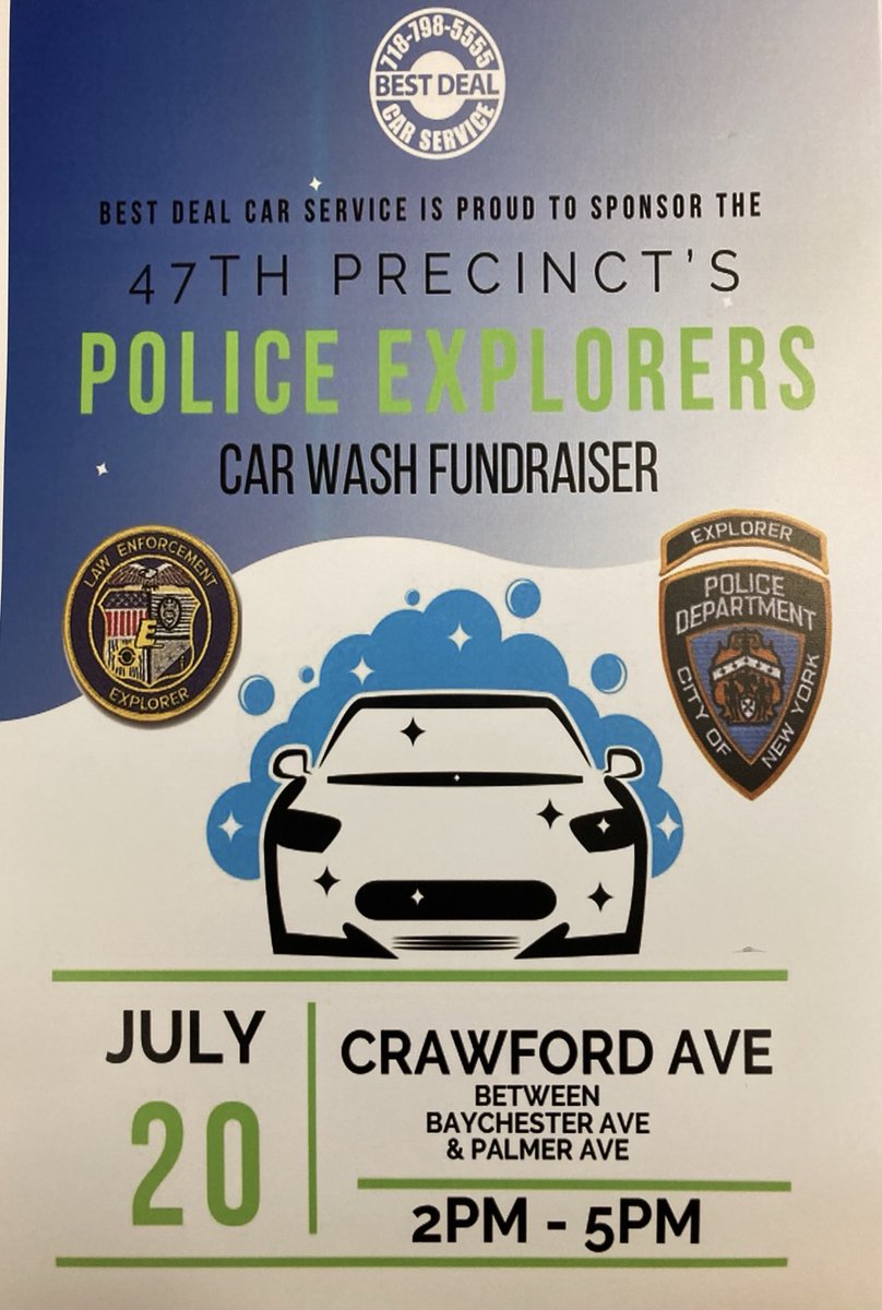 NYPD 47th Precinct on Twitter "Our 47 Precinct Explorer’s Car Wash is