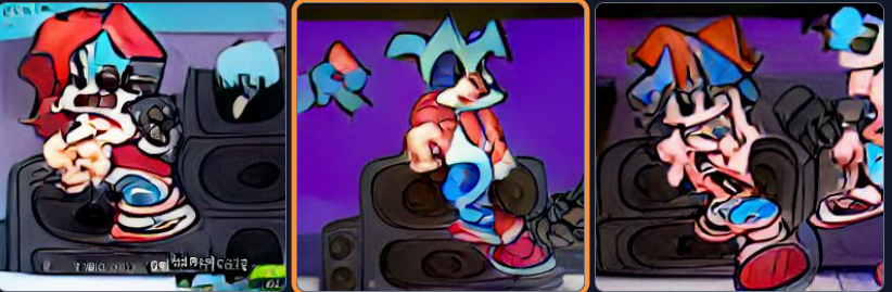 I was messing around with craiyon.com and typed up Friday Night Funkin'
...It's accurate I guess