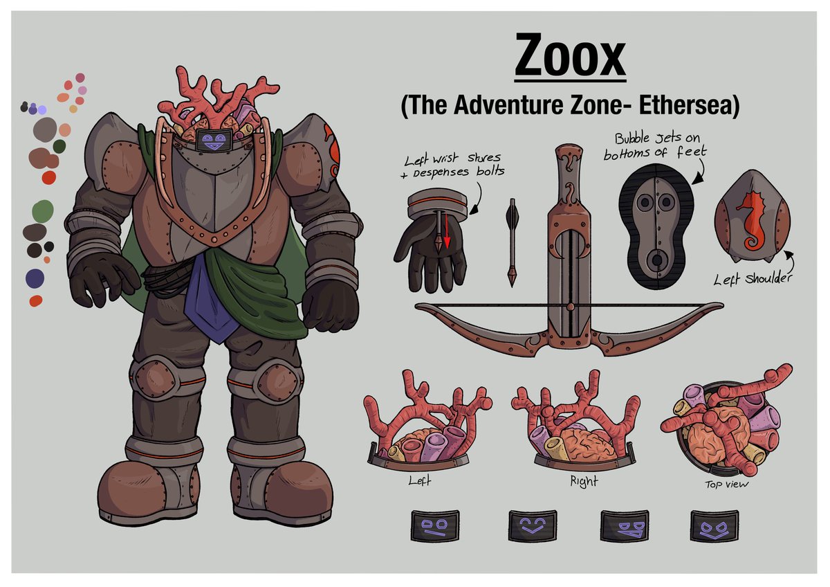 DrinkerOfPaint's tweet photo. TAZ Ethersea crew designs!!
I hope you folks approve, I had a lot of fun thinking stuff up
#TAZ #Thezonecast #theadventurezone #ethersea #ambergris #devolamain #zoox #characterdesign https://t.co/K5KP5AtbVk