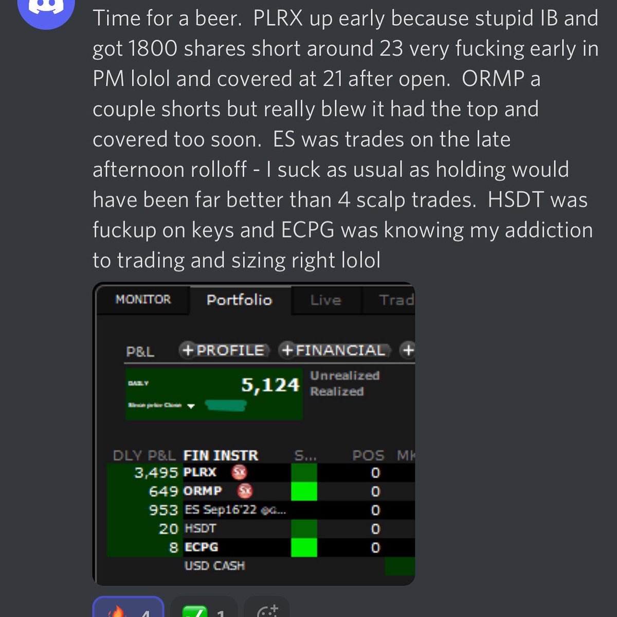 OlympianTrading's tweet photo. Big gains today! 🚀
- 7 Green traders 🟢 🔥
- 1 Red trader 🔴 
- 3 Break Even Trader ⚪️ 🤝
Top performer: @ Mr_X with a profit of $5,124!! 🔥💸 https://t.co/gbvQt2TrhG