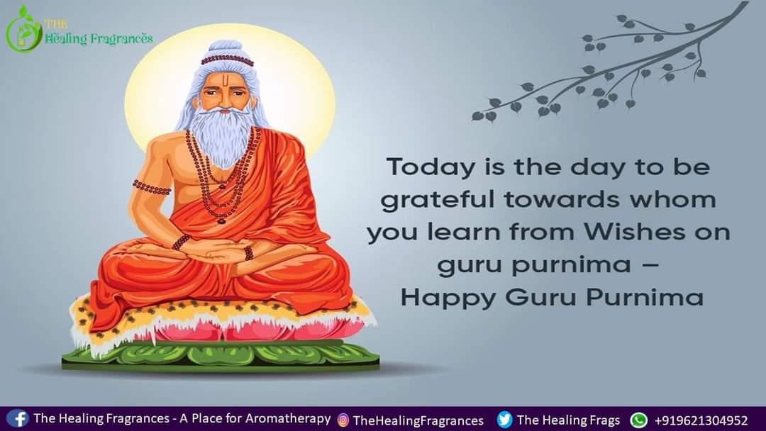 TheHealingFrags's tweet photo. As you walk with the Guru, you walk in the light of existence, away from the darkness of ignorance. You leave behind all the problems of your life and move towards the peak experiences of life. 
Happy Guru Purnima!
#health #healing #fragrance #essentialoils #aromatherapy https://t.co/kPHigwaCbH
