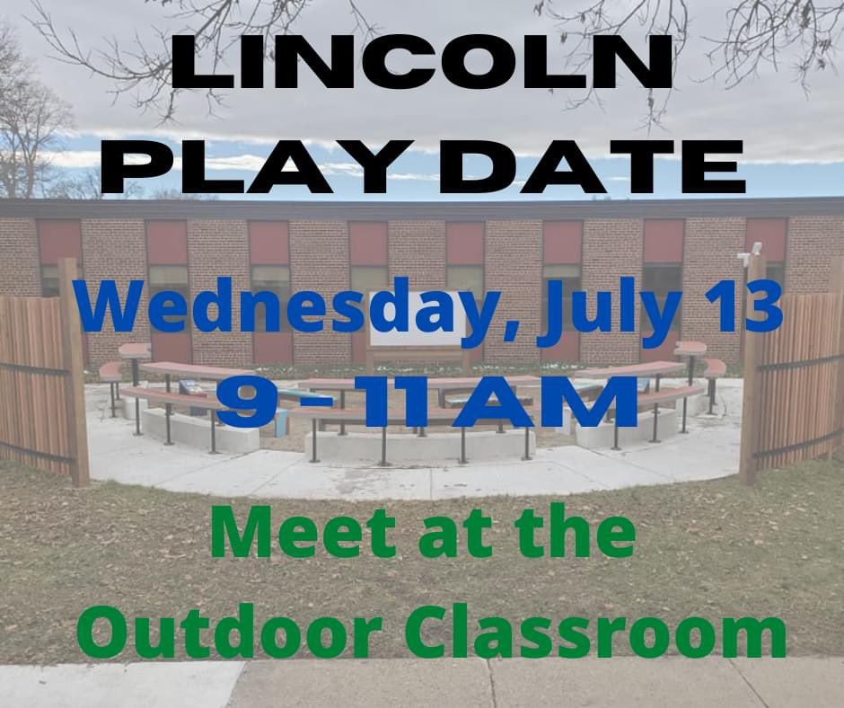 June's play date was such a hoot! Come join us for another great opportunity to play with your Lincoln buddies🤩Meet you at the outdoor classroom 🥳😎<a href="/lincolnk8sonju/">Jim Sonju</a> <a href="/LincolnK8School/">Lincoln K-8 District-Wide School</a>