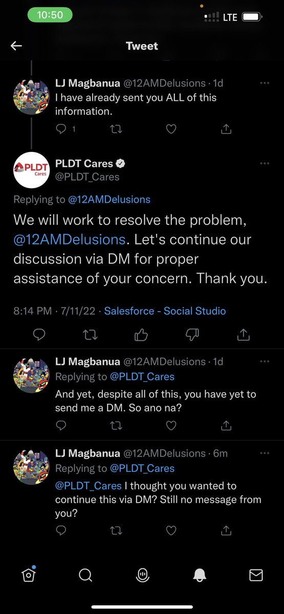 12AMDelusions's tweet photo. @PLDT_Cares You’re here to help? More like #PLDTDoesNotCare https://t.co/OH5tI2XHR2