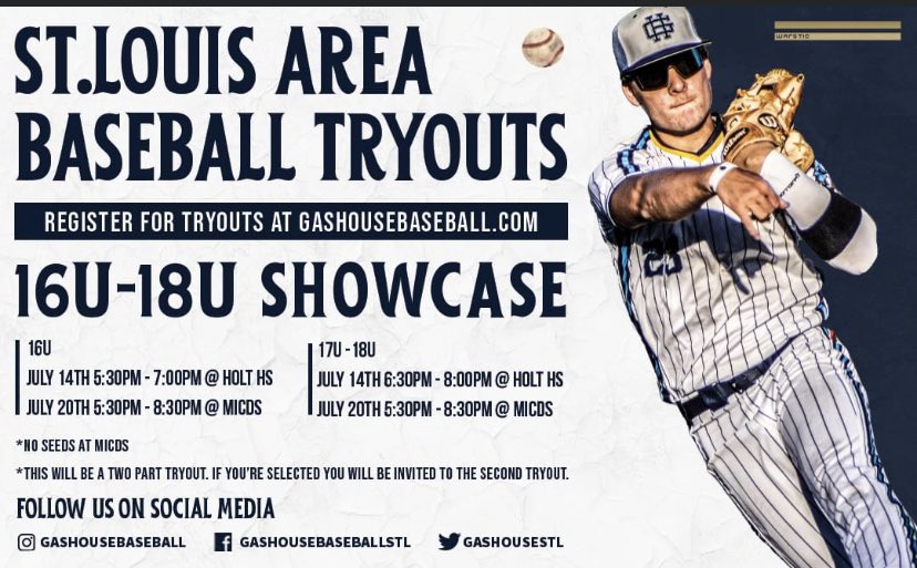 usaprimemo's tweet photo. Calling all 16u-18u players! Gashouse Baseball tryouts are this week! Make sure to get registered!

Proud partner of @warstic 

https://t.co/YCxGtZEbRf https://t.co/E4YeNGqyzQ