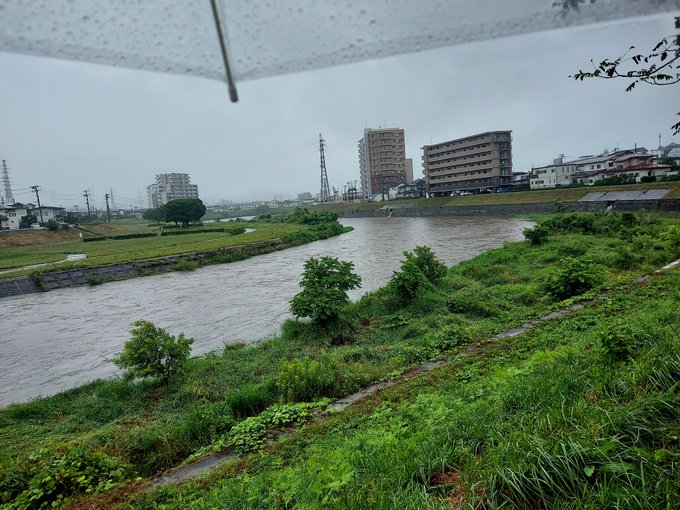 宮城県仙台市を流れる七北田川が氾濫危険水位を超え増水で避難指示 なずな速報