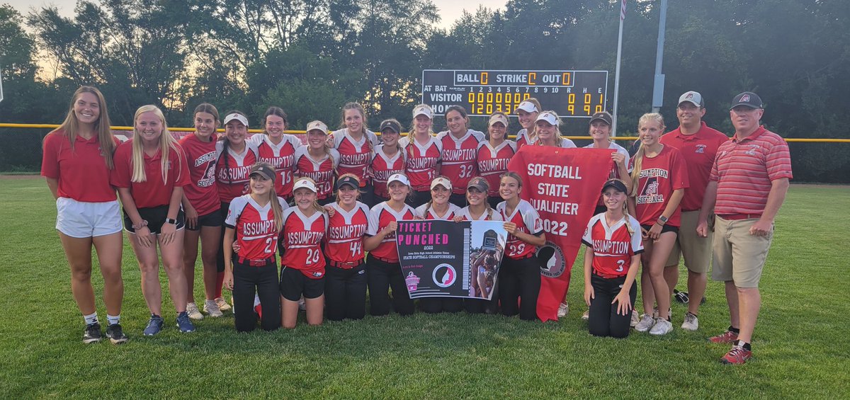 Done deal! Headed back to state. 7th time in a row. These girls are on fire!@davahssoftball