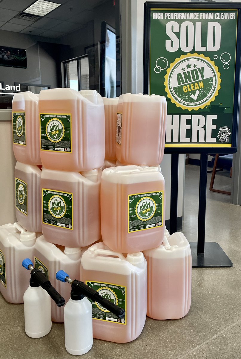 LandMarkImp's tweet photo. Just in at all LandMark locations across Nebraska and Northern Kansas! #AndyClean High Performance foam cleaner and soap cannons! ✅
Farming doesn’t have to be dirty.🧼
#LandMarkDifference #landmarkimplement @apasztor82 https://t.co/WBuspxpTDl