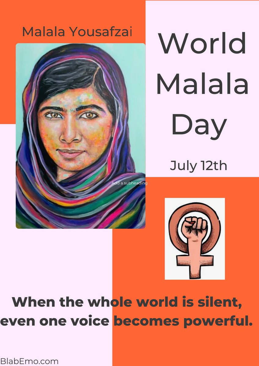 #malalayousafzai #malala #noblepeaceprice #feminism #feminist #michelleobama #oprahwinfrey #powerfulwomen #empowerment #onevoice #childrensright #womensright #unitednationshumanrightsprice #thelibertymedal #henamedmemalala