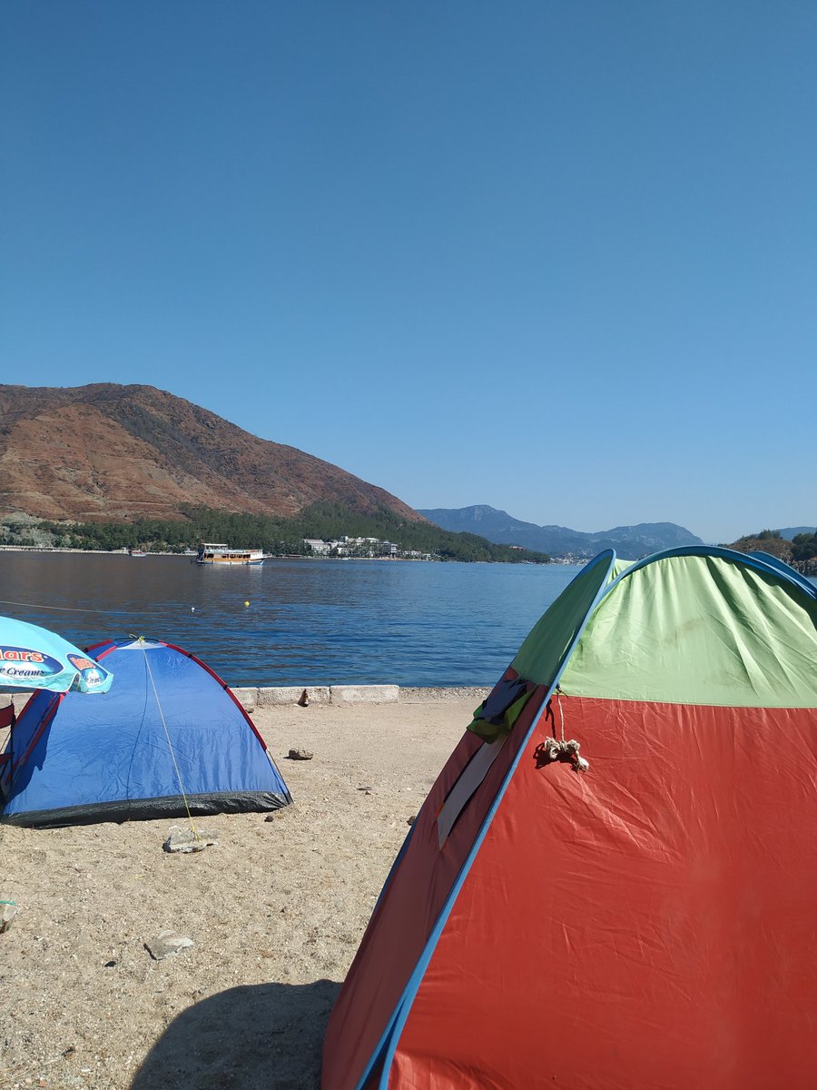 Abi tamam çadır güzel de sabah olunca kavruluyoruz