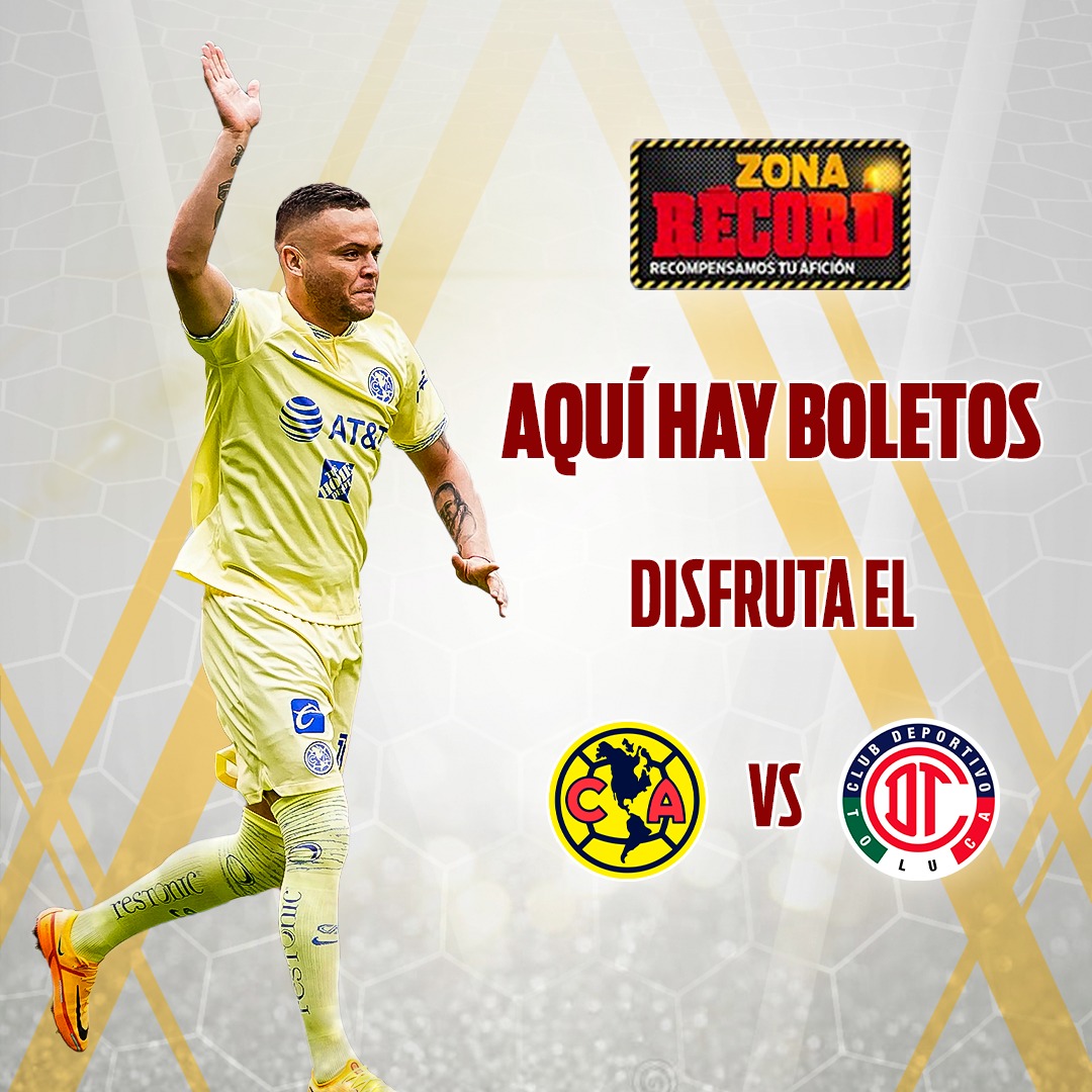 record_mexico's tweet photo. ¡REGALOS!😍

El @ClubAmerica nos trajo pases dobles para el juego de mañana contra el Toluca. Para ganar:

- RT a este tuit
- Menciona 4 futbolistas que hayan jugado en ambos equipos
- Usa el #ZonaRÉCORD 
- Los primeros en responder correctamente, ganarán.

¡Suerteeee! 👊 https://t.co/C847vOhZzC